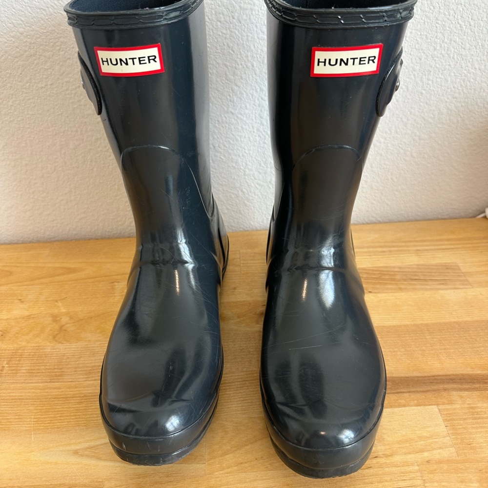 Hunter Classic Glossy Black Boots